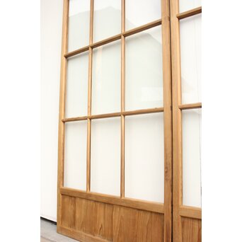 9分割 白木クリアガラス戸 2枚1組　GD1169 