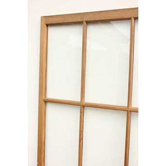 9分割 白木クリアガラス戸 2枚1組　GD1169 