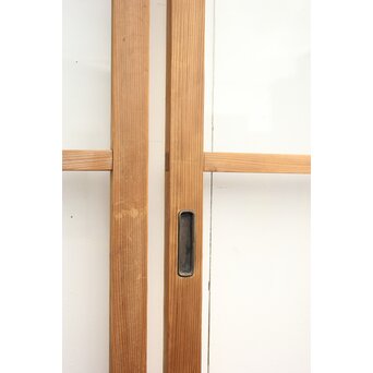 9分割 白木クリアガラス戸 2枚1組　GD1169 