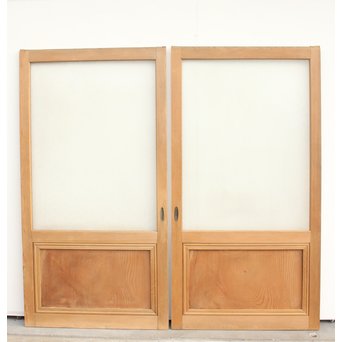 白木大判ダイアガラス戸 2枚1組　GD1171 