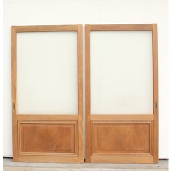 白木大判ダイアガラス戸 2枚1組　GD1171