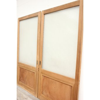 白木大判ダイアガラス戸 2枚1組　GD1171 