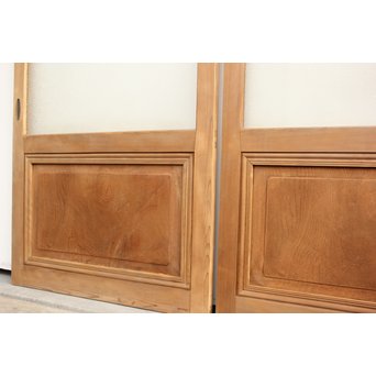 白木大判ダイアガラス戸 2枚1組　GD1171 