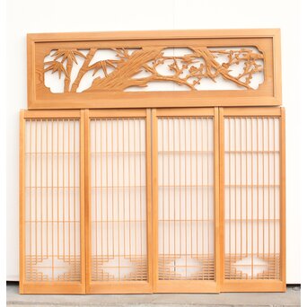 白木欄間書院 5枚1組　R2305