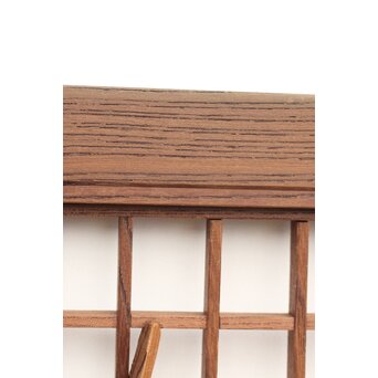 神代杉と神代欅の書院欄間 5枚1組　R2306Y 