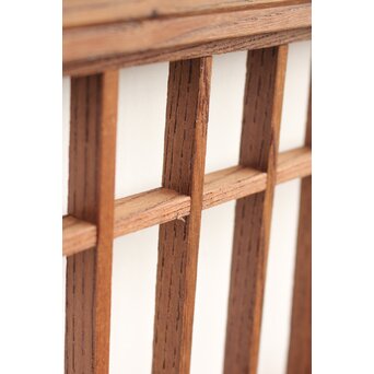 神代杉と神代欅の書院欄間 5枚1組　R2306Y 