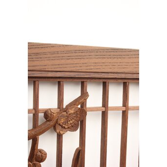 神代杉と神代欅の書院欄間 5枚1組　R2306Y 