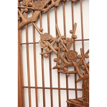 神代杉と神代欅の書院欄間 5枚1組　R2306Y 