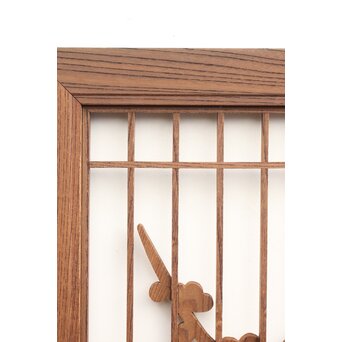 神代杉と神代欅の書院欄間 5枚1組　R2306Y 