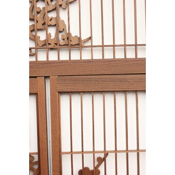 神代杉と神代欅の書院欄間 5枚1組　R2306Y 