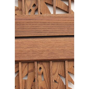 神代杉と神代欅の書院欄間 5枚1組　R2306Y 