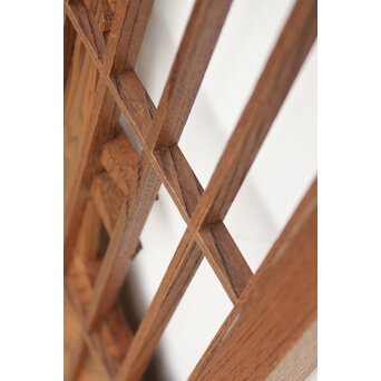 神代杉と神代欅の書院欄間 5枚1組　R2306Y 