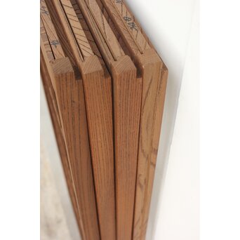 神代杉と神代欅の書院欄間 5枚1組　R2306Y 