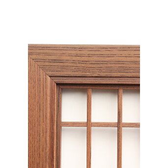 神代杉と神代欅の書院欄間 5枚1組　R2306Y 