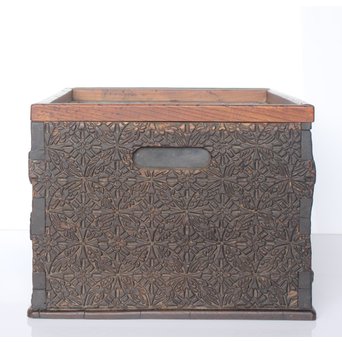 時代版木の火鉢/手焙　X045 