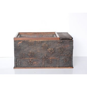 時代版木の火鉢/手焙　X045