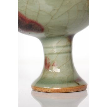 表千家即中斎 二重共箱 龍泉窯飛青磁 馬上杯茶入【法外】　P038 