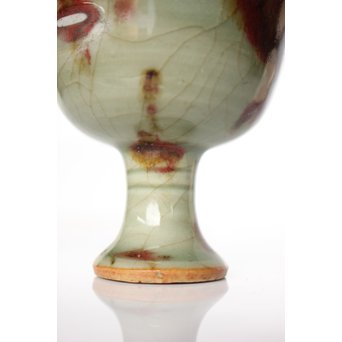 表千家即中斎 二重共箱 龍泉窯飛青磁 馬上杯茶入【法外】　P038 