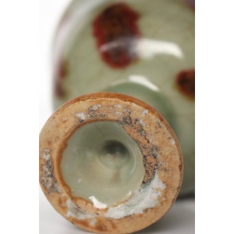 表千家即中斎 二重共箱 龍泉窯飛青磁 馬上杯茶入【法外】　P038 