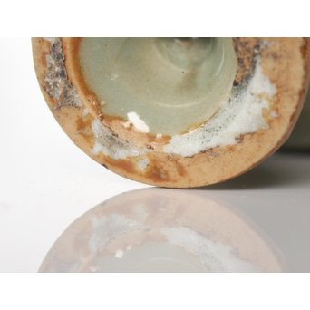 表千家即中斎 二重共箱 龍泉窯飛青磁 馬上杯茶入【法外】　P038 