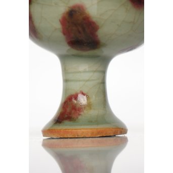 表千家即中斎 二重共箱 龍泉窯飛青磁 馬上杯茶入【法外】　P038 