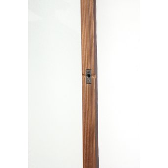 ブラスト細工模様青色ガラス窓　D173 