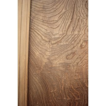 美杢 欅玉杢/泡杢の特大建具 2枚1組　W923 