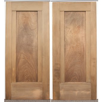 美杢 欅玉杢/泡杢の特大建具 2枚1組　W923 