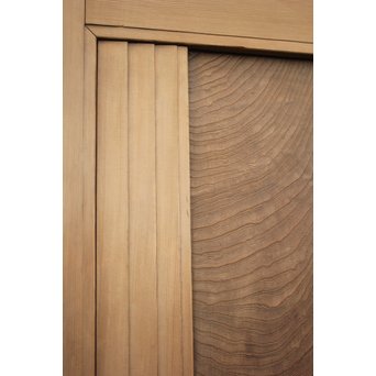 美杢 欅玉杢/泡杢の特大建具 2枚1組　W923 