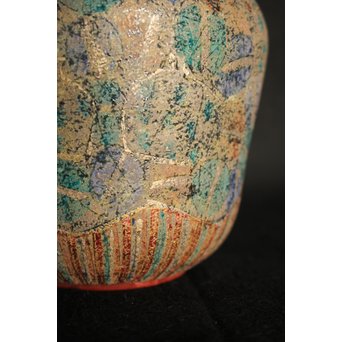 前田正博 色絵金銀彩蓋付壺/水指　P043 