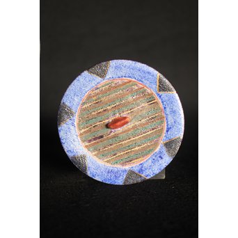 前田正博 色絵金銀彩蓋付壺/水指　P043 