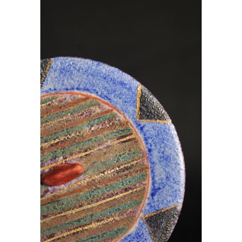 前田正博 色絵金銀彩蓋付壺/水指　P043 