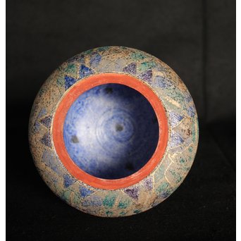 前田正博 色絵金銀彩蓋付壺/水指　P043 