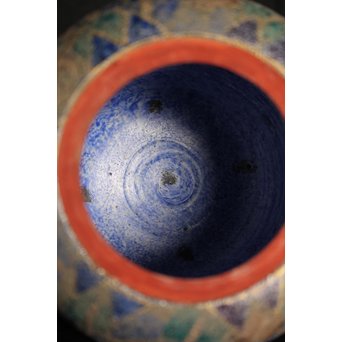 前田正博 色絵金銀彩蓋付壺/水指　P043 