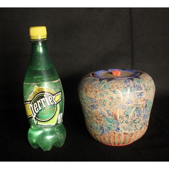 前田正博 色絵金銀彩蓋付壺/水指　P043 