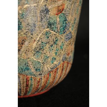 前田正博 色絵金銀彩蓋付壺/水指　P043 