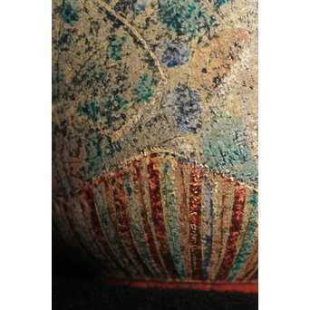 前田正博 色絵金銀彩蓋付壺/水指　P043 