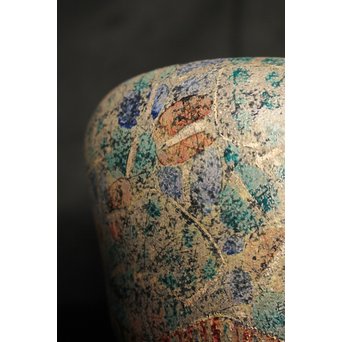 前田正博 色絵金銀彩蓋付壺/水指　P043 