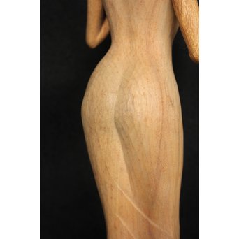 島田恭宏 木彫 少女　X052 