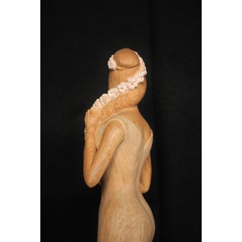 島田恭宏 木彫 少女　X052 