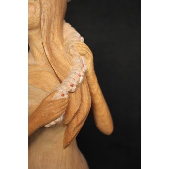 島田恭宏 木彫 少女　X052 