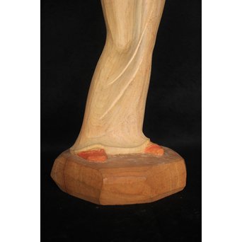 島田恭宏 木彫 少女　X052 