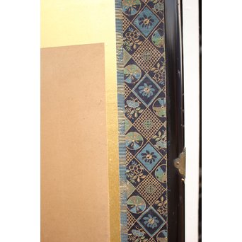 倣 俵屋宗達[伊年印] 草花図 時代屏風一双　Z040 