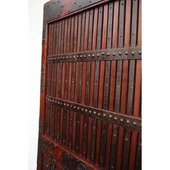重厚鉄金具総欅格子蔵戸　W930 
