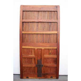 重厚鉄金具総欅格子蔵戸　W930 