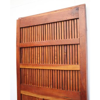 重厚鉄金具総欅格子蔵戸　W930 