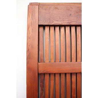 重厚鉄金具総欅格子蔵戸　W930 