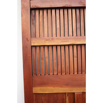 重厚鉄金具総欅格子蔵戸　W930 