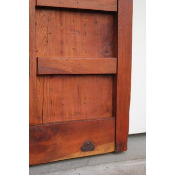 重厚鉄金具総欅格子蔵戸　W930 