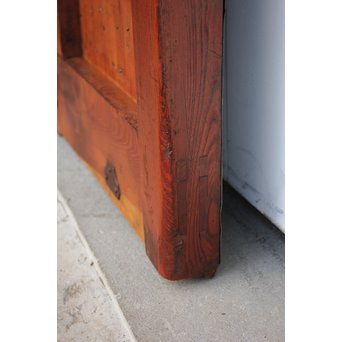 重厚鉄金具総欅格子蔵戸　W930 